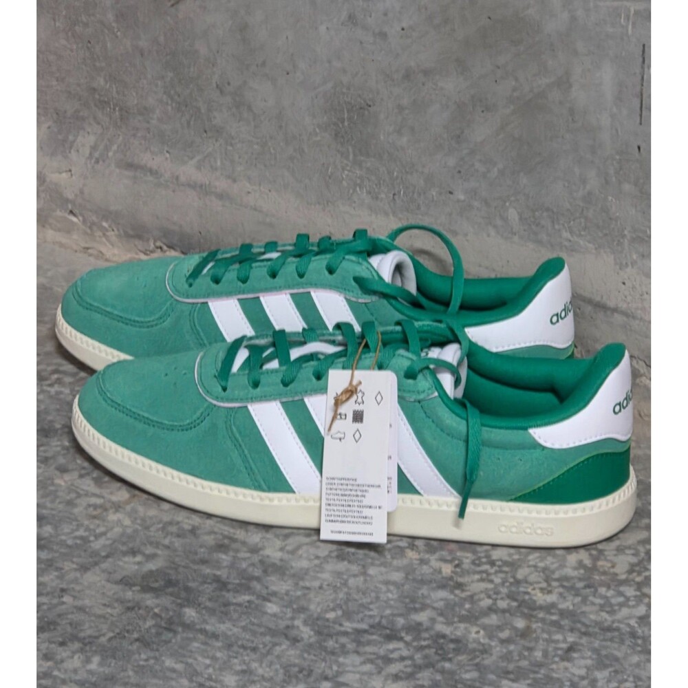Adidas Breaknet Sleek Green White Sneakers Women's 10 Men's 8.5  JH6896